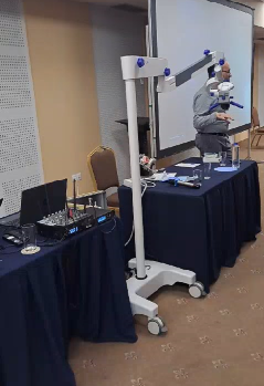 Alltion Microscope presented at a dental seminar in Lithuania